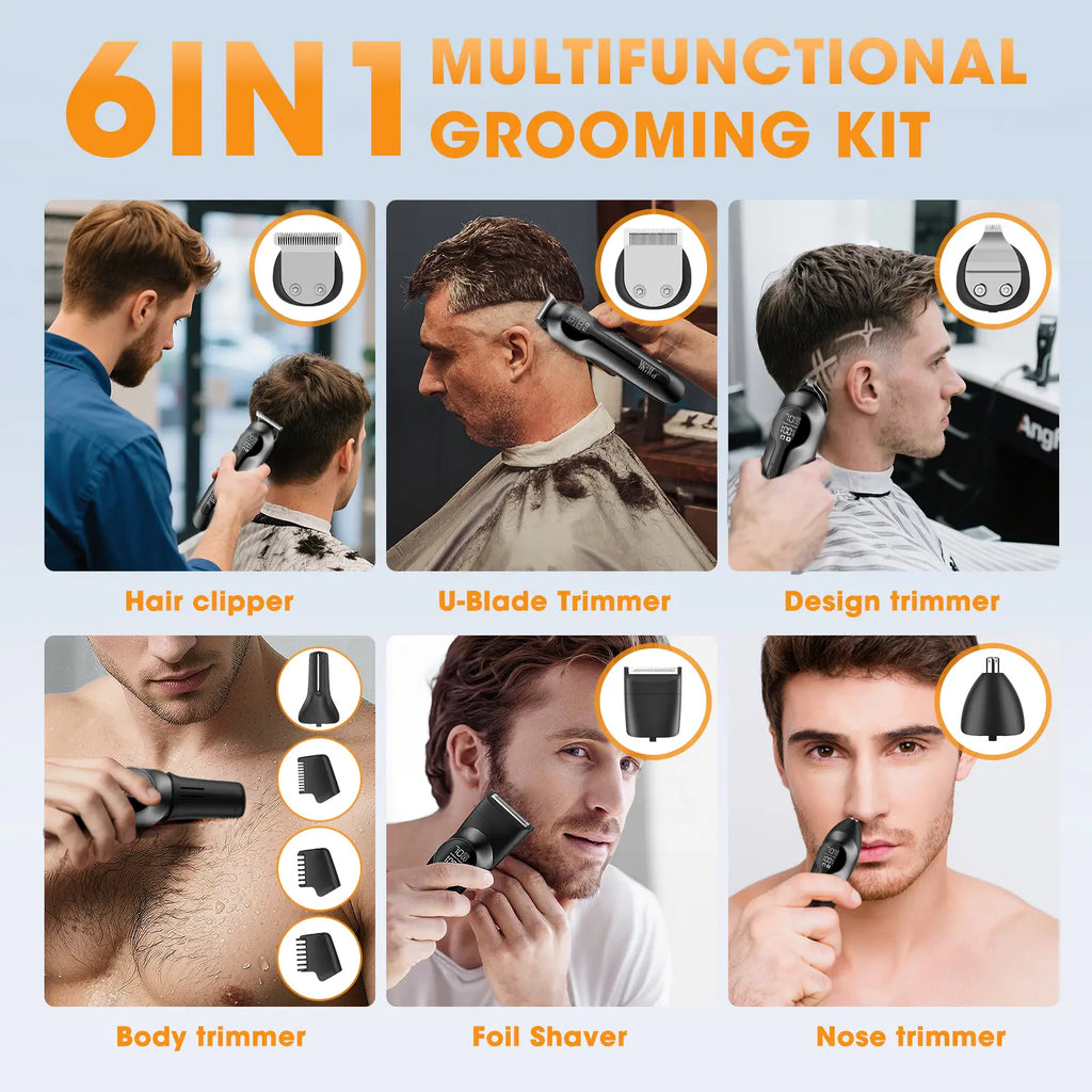 Wolf Mind All-in-One Men’s Trimmer – 14 Attachments