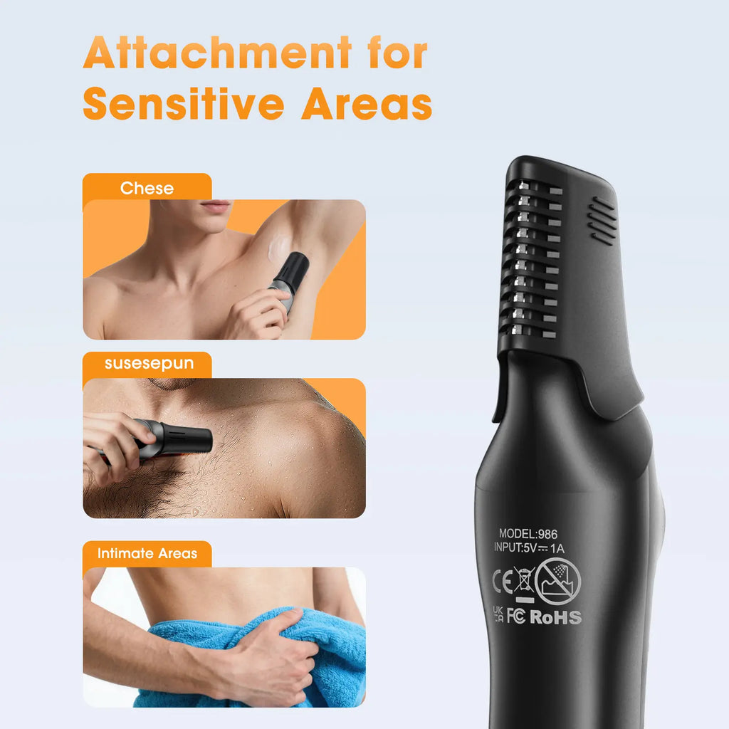 Wolf Mind All-in-One Men’s Trimmer – 14 Attachments