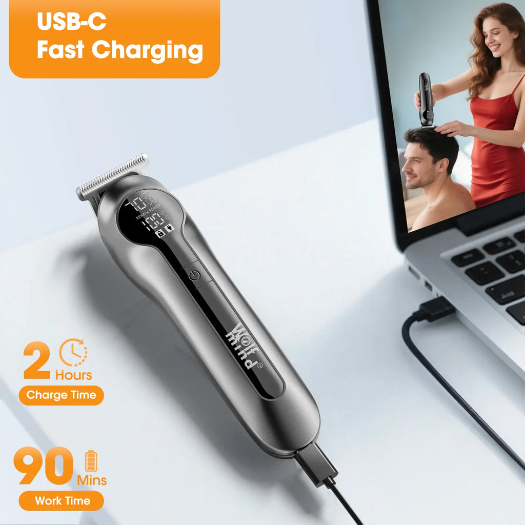 Wolf Mind All-in-One Men’s Trimmer – 14 Attachments